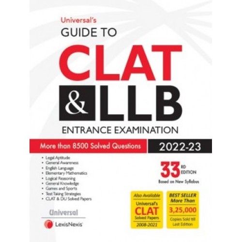 Universal's Guide to CLAT & LL.B Entrance Examination 2023 by Manish Arora | LexisNexis